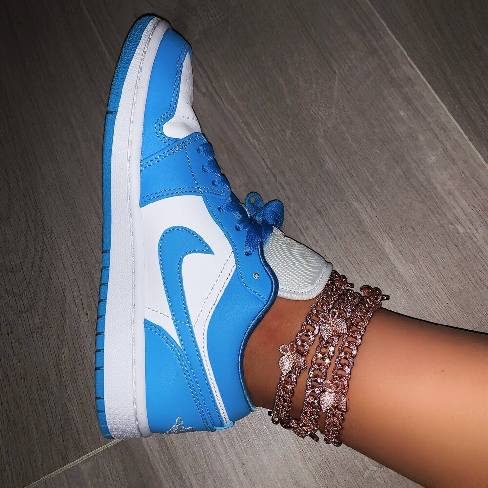 cuban butterfly anklet , butterfly cuban anklet ,Iced Out Zircon custom Color Lu - Picture 3 of 5